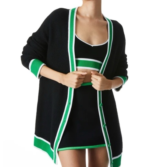 Alice + Olivia Sweaters - ALICE + OLIVIA BARRY OVERSIZED V-NECK CARDIGAN